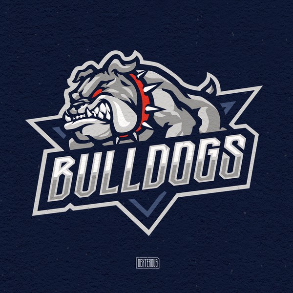 Bulldogs Baseball Team Logo