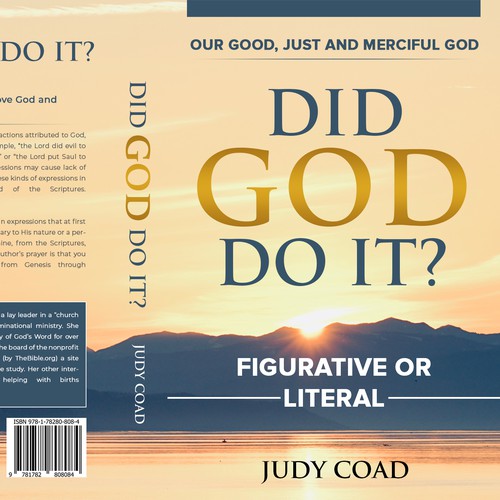 Design book cover and e-book cover  for book showing the goodness of God Diseño de CurveSky™ ☑️