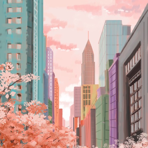 City Scape Pastel Design by Mark_94