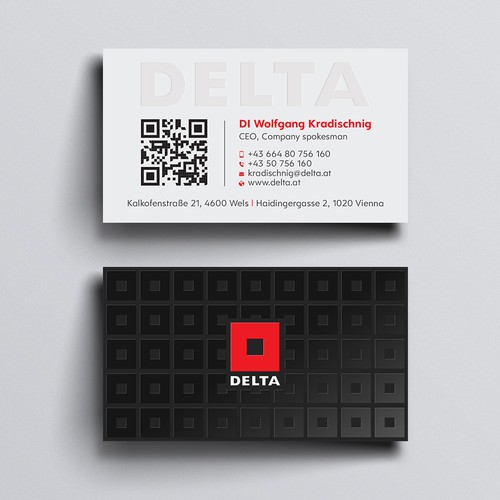 DELTA Business Card Relaunch Design réalisé par Design sp