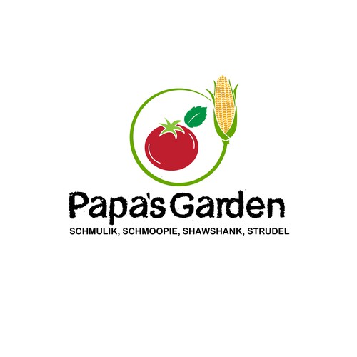 Fun garden logo for our kids to honor grandpa Design by Web Hub Solution