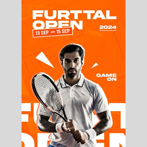 Aces & Action: Cool Flyer for a Tennis Tournament Design by umarr.graphics