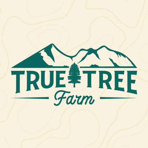 Organic logo for high elevation tree farm in Arizona. Design by minimalab