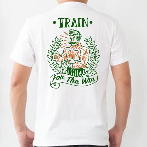 Artistic T-shirt design - simple and fresh. Design by gajah-gajah