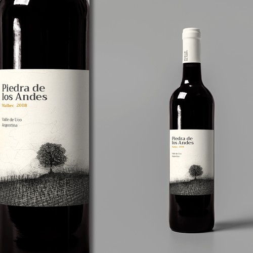 Malbec Wine Label for an Argentinian Winery Design by exsenz