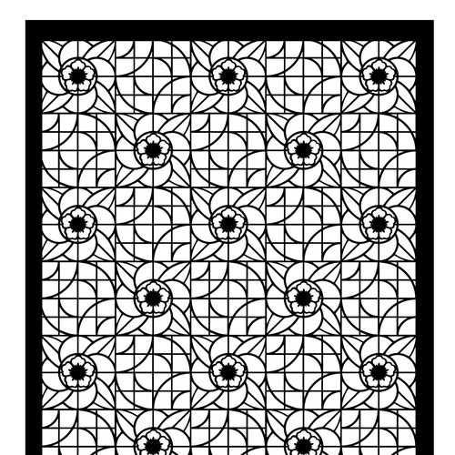 Pattern design for an interior-design element for a hotel in Bali Design by QPR