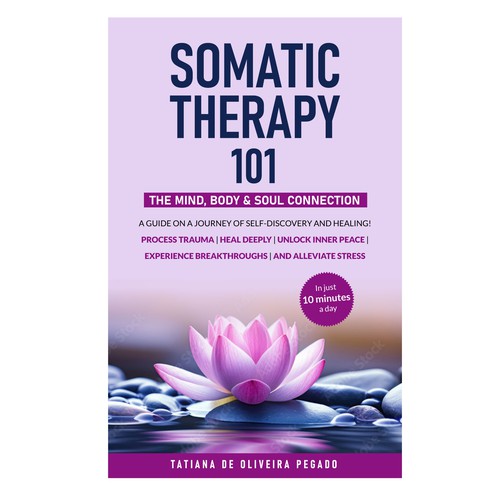 Beautiful & powerful book cover with a lotus flower design Design by 99_master