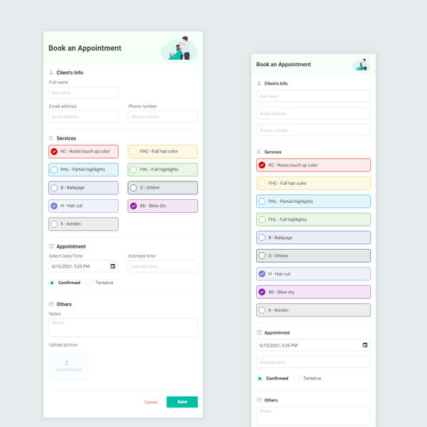  Appointment Form Design