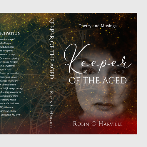 Pack a Prolific Punch Design for Keeper of the Aged: Poetry and Musings Book Cover Diseño de arobindo