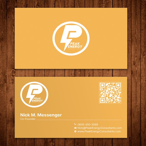 Modern Business Card Design for Electric Energy and Solar Company Design by ™SF_Design™