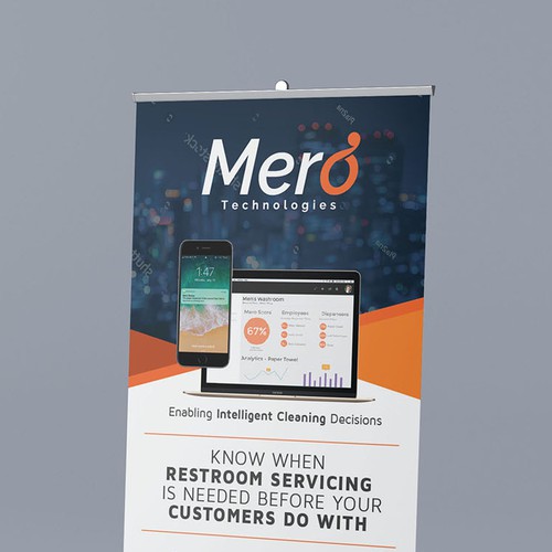 Growing tech startup in IoT needs a banner design for trade-shows Design by si_JambuL