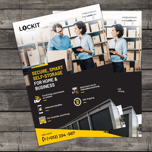 Gestalte ein Flyer Design für Selfstorage Hallen Design by creatsoul