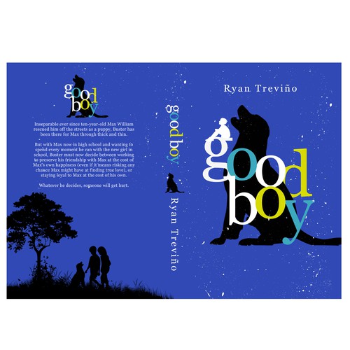 Book cover for dog novel Design by arté digital graphics