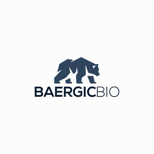 Design a biotech company logo including imagery of a bear. Design by Doris Gray