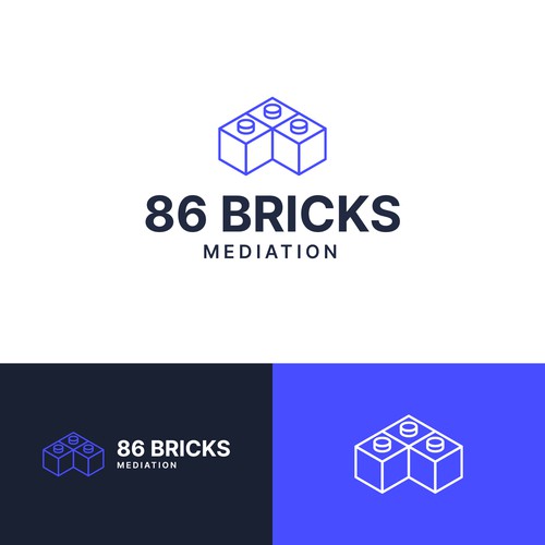 Lego-style bricks logo for Mediation and Coaching Business Design réalisé par Eustass