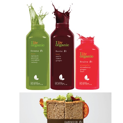 Modern packaging design concept for a range of organic food products (draft only!!!)***Updated Brief*** Design by NIN ^ _^