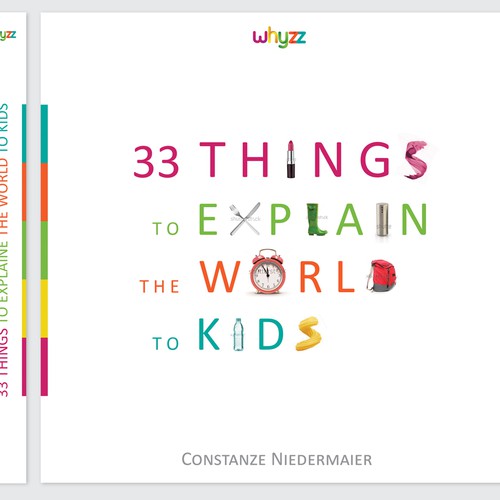 Create a book cover for - 33 Things to explain the world to kids. Diseño de Olena Aristova