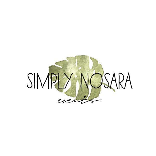 Boho chic logo for a wedding planner