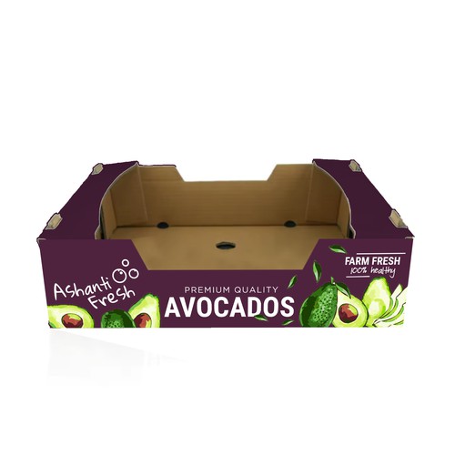 Avocado export box design Design by ag16