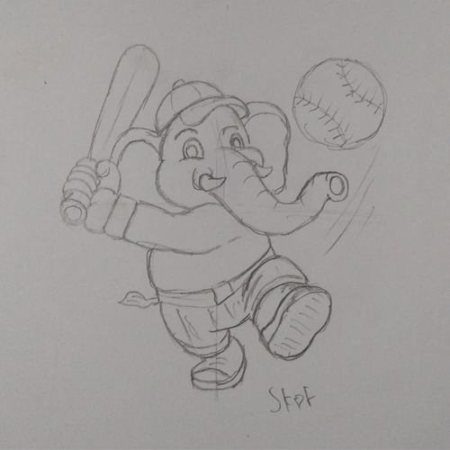 Travel Baseball Team Logo & Patch - Elephant Design by Ḉvx ѦĮęxẑα ♥