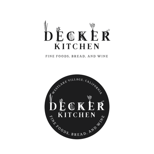 Create a rustic artisan logo for Decker Kitchen Design by EWMDesigns