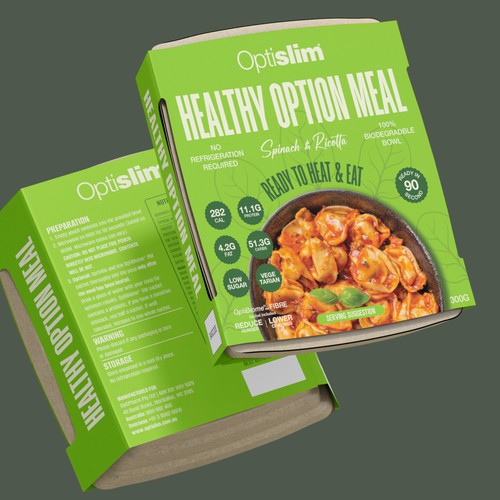 "Re-Design Eye-catching Healthy Option Meal Packaging" winning 