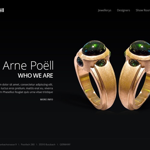 Web page design contest entry by Bijoy.B Designs