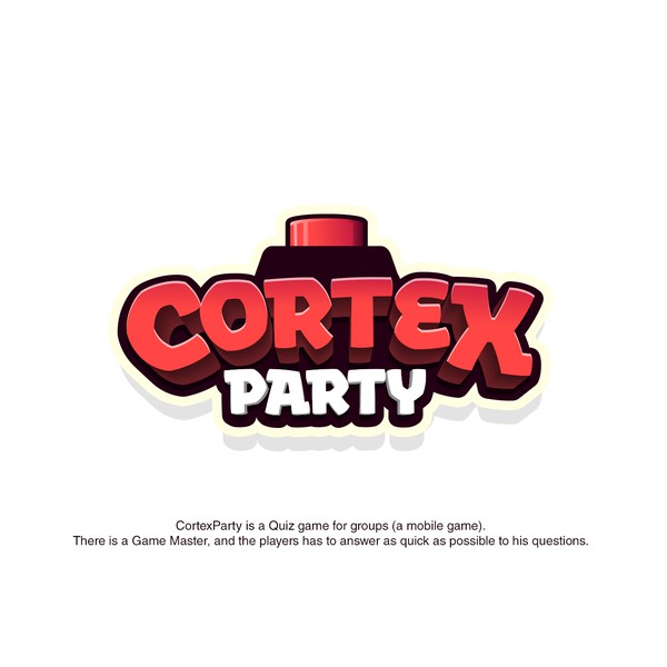 Fun playful logo for mobile game app