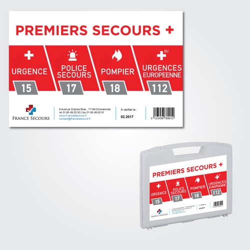Etiquette pour le premiers secours Design by archandart