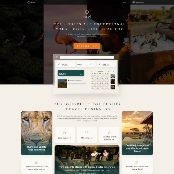 B2B SaaS platform for luxury travel agencies