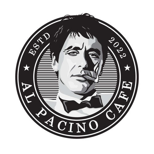 Logo for a high end Italian coffee shop with an Al Pacino theme. Design por 262_kento