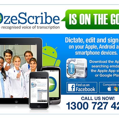 OzeScribe needs a new postcard or flyer デザイン by isuk