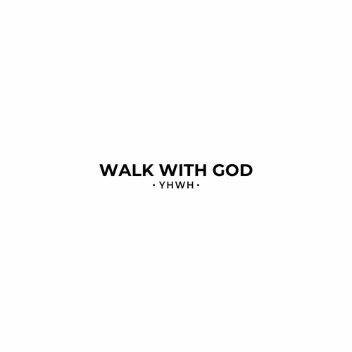 Walk With God Minimalist Luxury Logo for a Modern Faith & Fashion Brand Design by P Ʌ H Ʌ M B I T ™