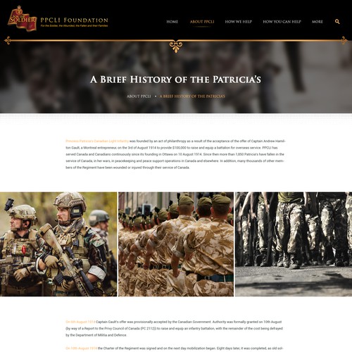 PPCLI Foundation website Design von Infinityデザイナー