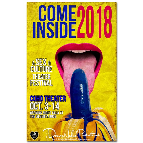 Come Inside: A Sex & Culture Theater Festival Poster Design Réalisé par Rafido