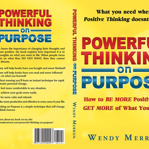 Book Title: Powerful Thinking on Purpose. Be Creative! Design Wendy Merron's upcoming bestselling book! Diseño de pixeLwurx