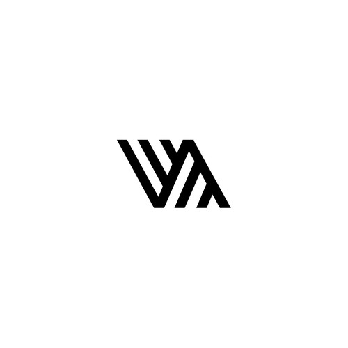 VA Monogram Logo for All Over Print Design by funkyleviz