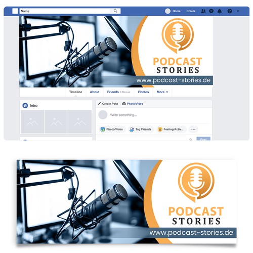 Facebook Header For A Podcast Consulting Company Social Media Page Contest 99designs