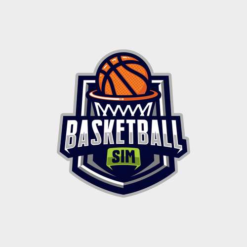 Basketball Simulator Logo Design Design by Rudest™