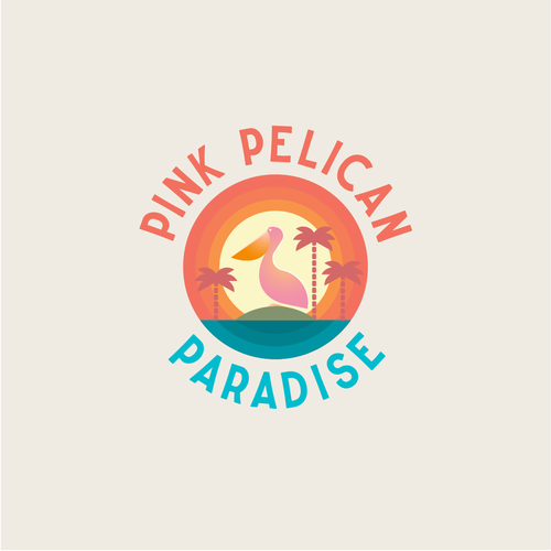 Custom design for Beach House named Pink Pelican Paradise!
