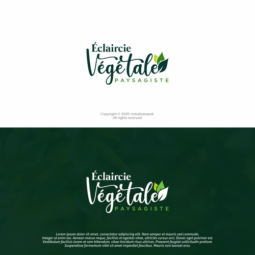 Gewinner des Wettbewerbs „Un logo esthétique en accord avec l'architecture paysagère“ in der Kategorie Logo von restuibubapak