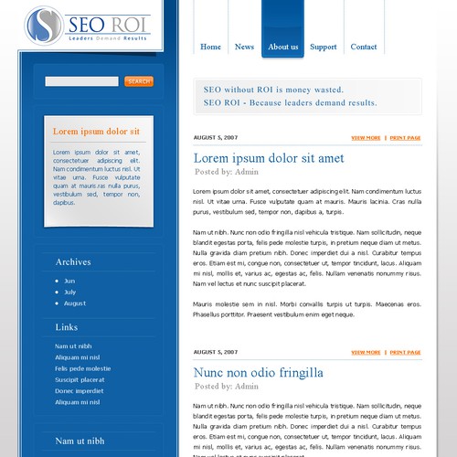 $355 WordPress design- SEO Consulting Site Ontwerp door ckolic