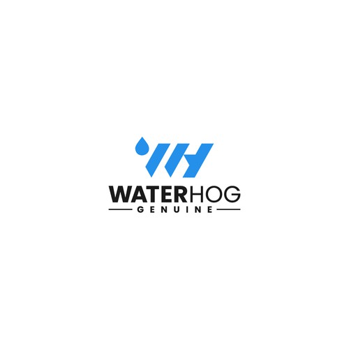 WaterHog Logo Design by _barna