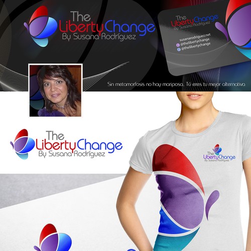 "Crea un logotipo que cautive y emane LIBERTAD (sin metamorfosis o cambio no hay mariposa...)" winning Logo & brand identity pack