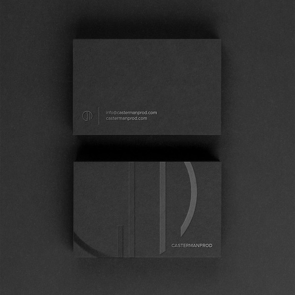 Minimalist Business Cards With Spot UV