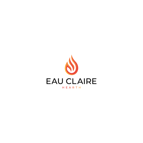 Updated, Warm, Clean brand logo for our Fireplace and Stove collection. Design by Setugel