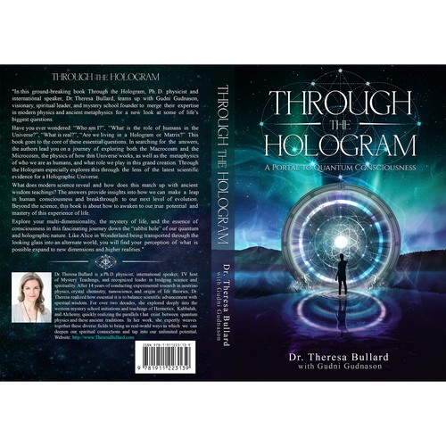 Futuristic Book Cover Design for Science & Spirituality Genre Design by Broonson