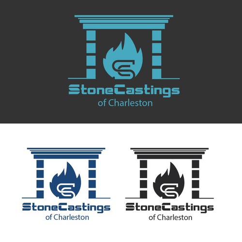 "Eye catching, distinctive but simple logo to highlight custom made concrete products" Design by Zara Harutyunyan