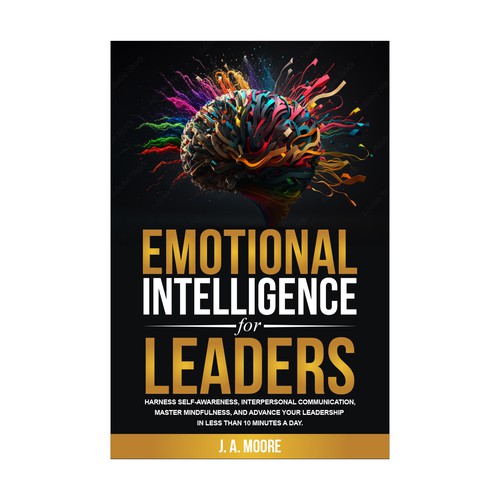 Need an Emotional Intelligence for leaders book cover. Design by anisha umělec