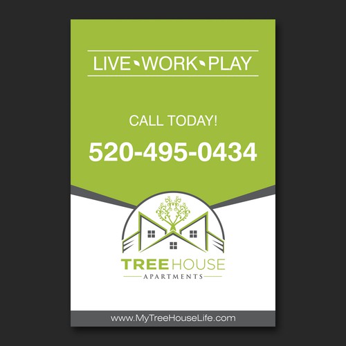 Treehouse Apartments Banner Design by 4j 8tang